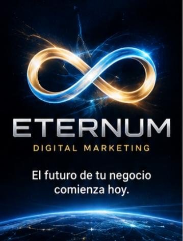 Logo de Eternum Digital Marketing con el símbolo infinito: «El futuro de tu negocio comienza hoy»