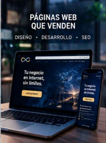 «Páginas web que venden»: diseño, desarrollo y SEO en notebook y celular